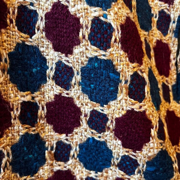 Vintage wool Geometric Patterned Skirt - Multicolor - Picture 3 of 3